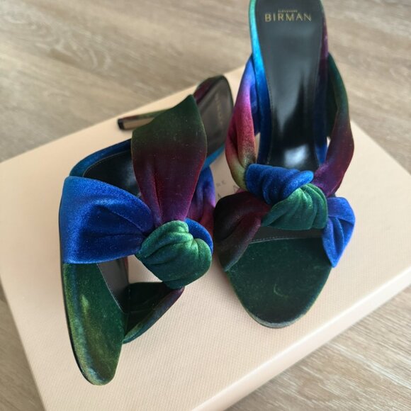 Alexandre Birman Kacey Velvet Sandal 85 – Size IT 39.5 - Picture 9 of 10